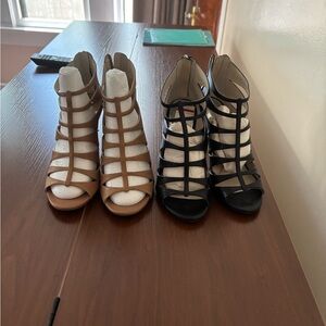 Michael Kors Black Leather Stiletto Heels 80$ each or two for $150